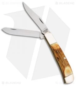 Bear And Son Trapper Slip Joint Knife 3.5" India Stag