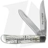 Bear & Son Cutlery 2015 Grandfather's Mini Trapper 3.5" Smooth White Bone D-2015