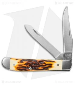 Bear & Son Mini Trapper Knife Sim Stag (3.25" Satin) SD07