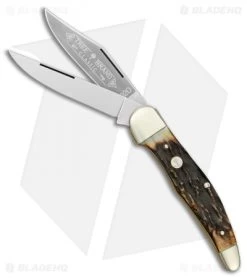 Boker Folding Hunter Pocket Knife 5.25" Stag 112020HH