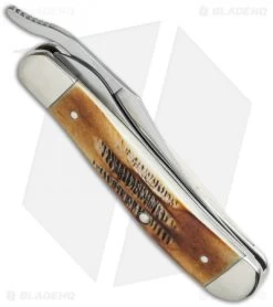 Case Russlock Knife 3.5" Bone Stag (6.5153L SS) 65303 -Knives Shop case 65303 side cm