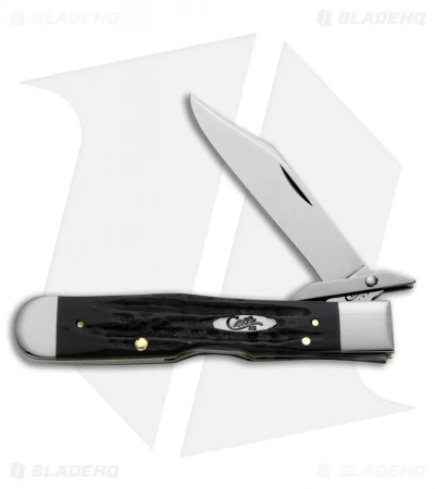 Case Cheetah Pocket Knife 4.375" Black Buffalo Horn (BH111 1/2L SS) 65013 3 Case Cheetah Pocket Knife 4.375" Black Buffalo Horn (BH111 1/2L SS) 65013