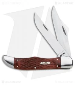 Case Folding Hunter Knife 5.25" Jigged Brown Staminawood (6265 SS) 00189