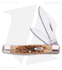 Case Small Texas Jack Knife 3.5" Amber Bone (62032 CV) 00077