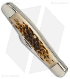 Case Large Stockman Knife 3.875" Amber Bone (6347 SS) 00128 -Knives Shop case large stockman knife amber bone 00128 BHQ 12093 er spine