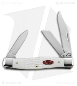 Case Medium Stockman 3.625" Jigged White Synthetic (63032 SS) 60184