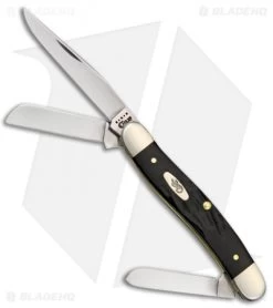 Case Medium Stockman 2.50" Rough Black Synthetic (6318 SS) 18222