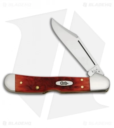 Case Mini Copperlock Knife 3.625" Dark Red Bone (61749L CV) 6996 3 Case Mini Copperlock Knife 3.625" Dark Red Bone (61749L CV) 6996