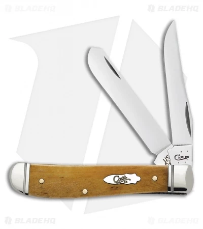 Case Mini Trapper Knife 3.50" Antique Bone (6207 SS) 58188 3 Case Mini Trapper Knife 3.50" Antique Bone (6207 SS) 58188