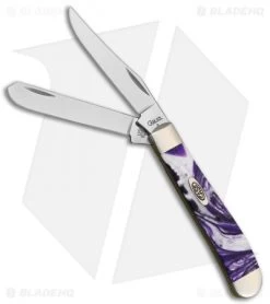 Case Mini Trapper Knife 3.50" Purple Passion Corelon 9207PP