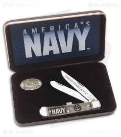 Case Navy Trapper Knife 4.125" Brown Bone (6254 SS) 17700