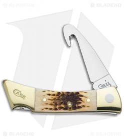 Case XX-Changer Knife Amber Bone Lockback 110 -Knives Shop case needs drop shadow