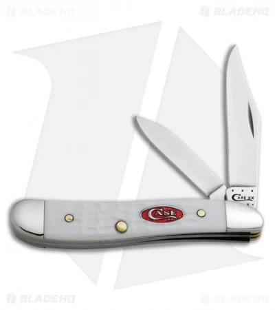 Case Peanut Knife 2.875" Jigged White Synthetic (6220 SS) 60188 3 Case Peanut Knife 2.875" Jigged White Synthetic (6220 SS) 60188