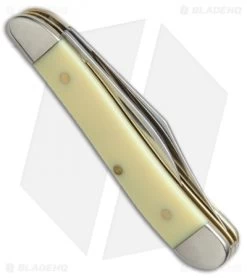 Case Peanut Knife 2.875" Yellow Delrin (3220 CV) 030 -Knives Shop case peanut knife yellow delrin 030 BHQ 12097 er side