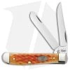 Case Pocket Worn Mini Trapper 3.50" Orange Bone (6207 SS) 23007 -Knives Shop case pocket worn mini trapper orange bone CA23007 BHQ 42036 er