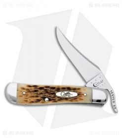 Case Russlock Knife 3.5" Amber Bone (61953L SS) 0260