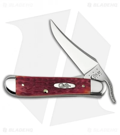 Case RussLock Knife 4.25" Dark Red Bone (61953L CV)06994 3 Case RussLock Knife 4.25" Dark Red Bone (61953L CV)06994