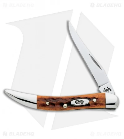 Case Small Texas Toothpick 3.00" Jigged Orange Bone (610096 SS) 7400 3 Case Small Texas Toothpick 3.00" Jigged Orange Bone (610096 SS) 7400