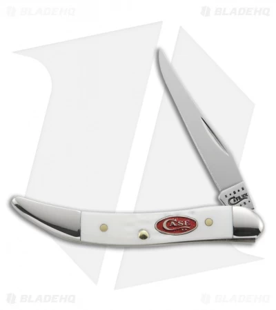 Case Small Texas Toothpick Knife 3.00" Jigged White Synthetic (610096 SS) 60180 3 Case Small Texas Toothpick Knife 3.00" Jigged White Synthetic (610096 SS) 60180