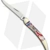 Case Small Texas Toothpick 3.00" Red White And Blue Swirl Corelon 910096STAR -Knives Shop case small texas toothpick red whit blue swirl corelon 910096125STAR BHQ 42477 dl