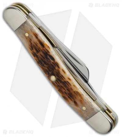 Case Medium Stockman Knife 3.625" Amber Bone (6318 SS) 00042 4 Case Medium Stockman Knife 3.625" Amber Bone (6318 SS) 00042 - Image 2