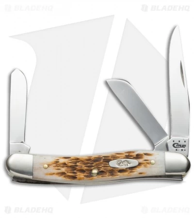 Case Medium Stockman Knife 3.625" Amber Bone (6318 SS) 00042 3 Case Medium Stockman Knife 3.625" Amber Bone (6318 SS) 00042
