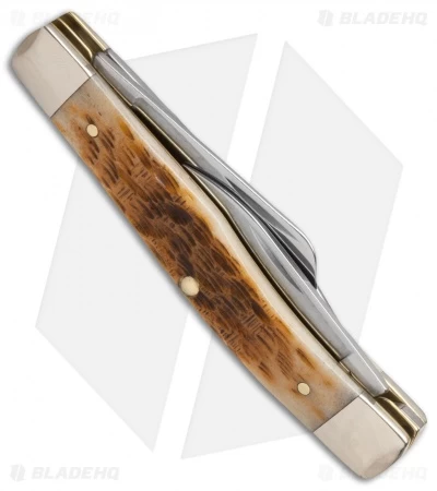 Case Medium Stockman Knife 3.625" Amber Bone (63032 CV) 00079 4 Case Medium Stockman Knife 3.625" Amber Bone (63032 CV) 00079 - Image 2