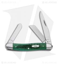 Case Medium Stockman Knife 3.625" Bermuda Green Bone (6318 SS) 09721