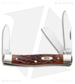 Case Medium Stockman Pocket Knife 3.625" Chestnut Bone (63032 CV) 07008