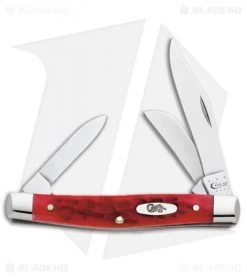 Case Medium Stockman Knife 3.625" Dark Red Bone (6344 CV) 6981