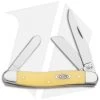 Case Medium Stockman Knife 3.625" Yellow Delrin (3318 SS) -Knives Shop case stockman yellow 80035 3318 ss