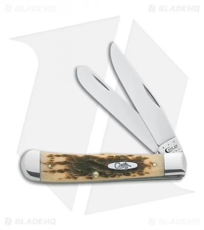 Case Trapper Knife 4.25" Amber Bone (6254 CV) 0163 3 Case Trapper Knife 4.25" Amber Bone (6254 CV) 0163