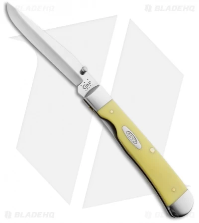 Case TrapperLock Knife 4.125" Yellow Synthetic (3154LC CV) 30111 3 Case TrapperLock Knife 4.125" Yellow Synthetic (3154LC CV) 30111
