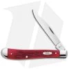 Case Slimline Trapper Knife 4.125" Dark Red Bone (61048 CV) 6982 -Knives Shop case utility red 06982 1