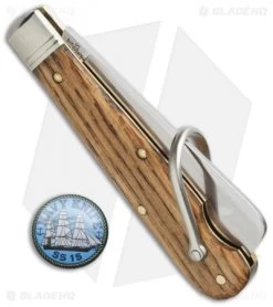 GEC #15 Navy Pocket Knife 3.375" Old Barn Chestnut 15S116 -Knives Shop great eastern cutlery 15s116 old barn chestnut cm side