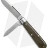 GEC #14 Tidoute Boy's Knife 2.325" OD Green Linen Micarta 142216 -Knives Shop great eastern cutlery tidoute boys knife knifebright od green linen 142216 BHQ 37674 er