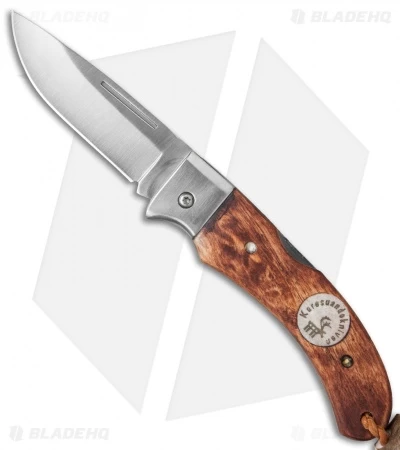 Karesuando Kniven Nallo Lockback Folding Knife Brown Curly Birch (2.50" Satin) 3 Karesuando Kniven Nallo Lockback Folding Knife Brown Curly Birch (2.50" Satin)