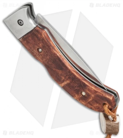 Karesuando Kniven Nallo Lockback Folding Knife Brown Curly Birch (2.50" Satin) 4 Karesuando Kniven Nallo Lockback Folding Knife Brown Curly Birch (2.50" Satin) - Image 2