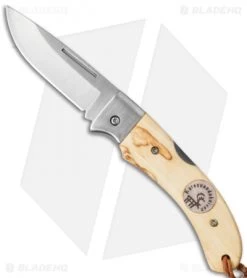 Karesuando Kniven Nallo Lockback Folding Knife Curly Birch (2.50" Satin)