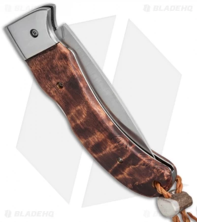 Karesuando Kniven Singi Lockback Folding Knife Brown Curly Birch (3.25" Satin) 4 Karesuando Kniven Singi Lockback Folding Knife Brown Curly Birch (3.25" Satin) - Image 2