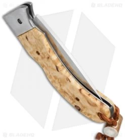 Karesuando Kniven Singi Lockback Folding Knife Curly Birch (3.25" Satin) -Knives Shop karesvando kniven kar3618 side cm