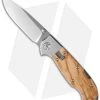 LakeR Model 1 Lockback Knife Olive Wood (3.125" Satin) -Knives Shop lake r model 1 olive