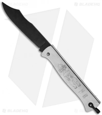 Douk-Douk Le Tiki Slip Joint Knife (3.625" Black) 3 Douk-Douk Le Tiki Slip Joint Knife (3.625" Black)