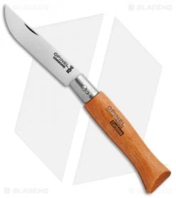 Opinel Knives No. 5 Carbon Steel Knife Beech Wood (2.4" Satin)
