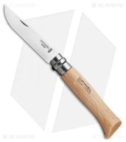 Opinel Knives No. 8 Stainless Steel Knife Beechwood (3.25" Satin) #8