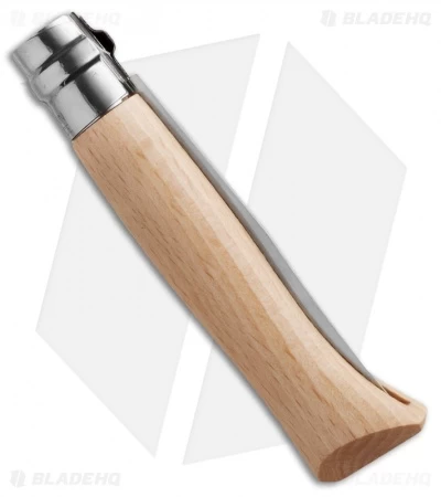 Opinel Knives No. 8 Stainless Steel Knife Beechwood (3.25" Satin) #8 4 Opinel Knives No. 8 Stainless Steel Knife Beechwood (3.25" Satin) #8 - Image 2