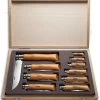 Opinel Knives Carbon Steel Folding Knife Beechwood Handles (Set Of 10) 2 Opinel Knives Carbon Steel Folding Knife Beechwood Handles (Set Of 10) -Knives Shop opinel coffret bois 10 ctx 183102 box open cm