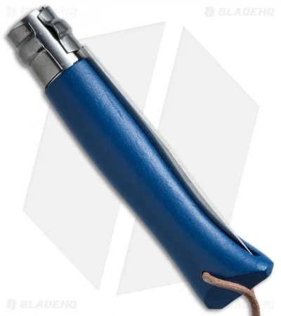 Opinel Knives No. 8 Folding Knife Blue Beechwood + Sheath (3.25" Satin) 4 Opinel Knives No. 8 Folding Knife Blue Beechwood + Sheath (3.25" Satin) - Image 2