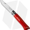Opinel Knives No. 8 Folding Knife Red Beechwood + Sheath (3.25" Satin) 1 Opinel Knives No. 8 Folding Knife Red Beechwood + Sheath (3.25" Satin) -Knives Shop opinel couteau fermant 08 red cm