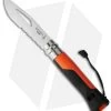 Opinel Knives No. 8 Outdoor Stainless Steel Knife Orange (3.25" Serr) -Knives Shop opinel marque deposee orange